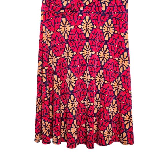 Leota Sweetheart Jersey Knit Faux Wrap Dress in Terazzo Print Size Medium - Picture 6 of 9